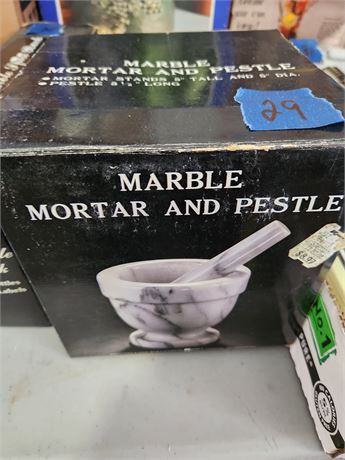 Marble Mortar and Pestal