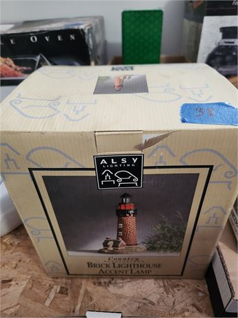 Country Expressions Brick Lighthouse Accent Lamp