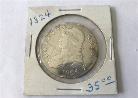 1824 US 50C. Coin