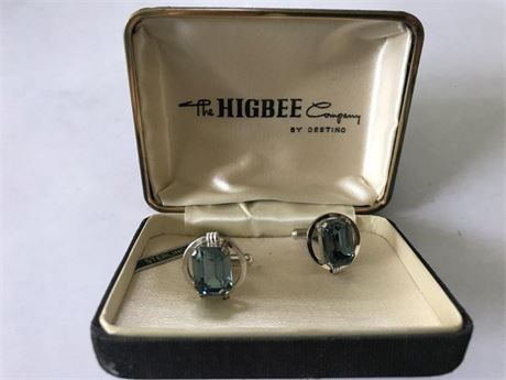The Higbee Stamped Sterling Silver Cufflinks