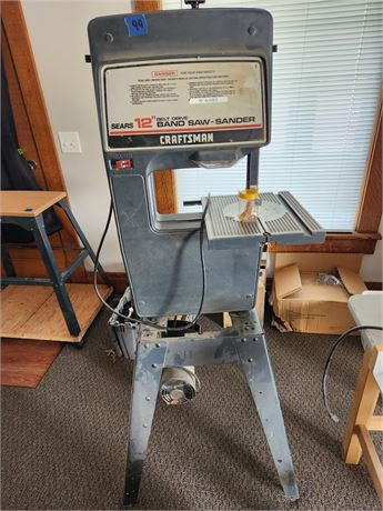 Sears 12" belt drive band saw-sander Craftsman