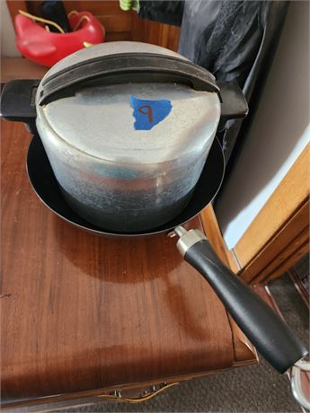 Silver Pot and small Wok