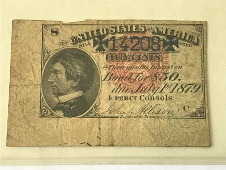 1879 US Bond Coupon