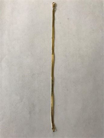 Stamped MOM 14K Bracelet