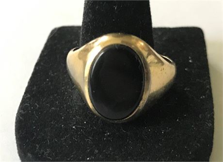 Stamped 18K Gold Electro Plate Size 8.75 Ring