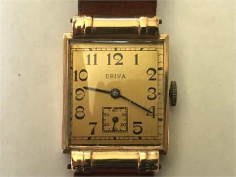 Driva Stamped 14K Back Watch