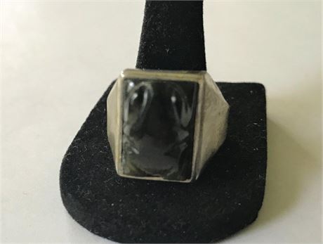 Stamped Sterling Frog? Size 10 Ring