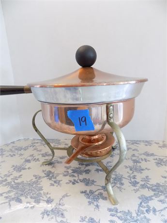 Vintage Copper Chaffing Dish