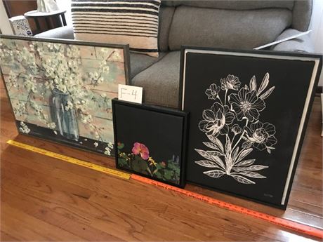 3pcs. of Floral Art