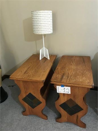 Matching Endtables with Misc. Lamp