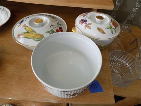 Royal Worcester Flameproof Procelain, Evesham