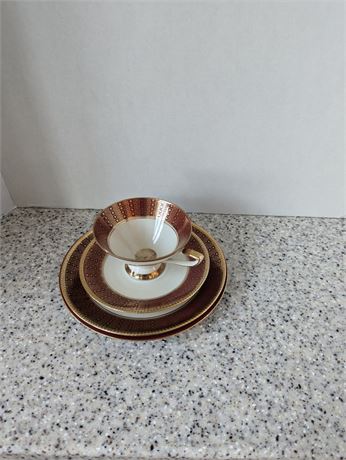 Vintage China Tea Cup, Saucers, Jahre Bareuther Barvaria,