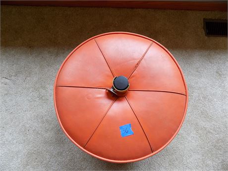 Mid-century Orange Ottoman