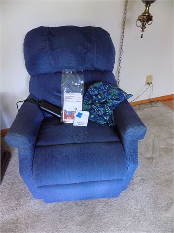 Power Lift Chair, Maxi Comfort, Tested, Working, with remote, Blue Fabric