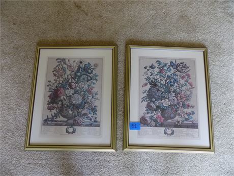 May and June Flower Wall Art