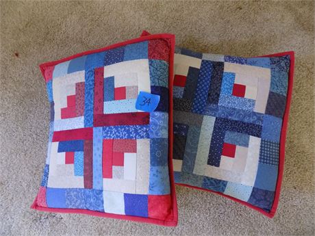 Quilt Style Decorative Pillows