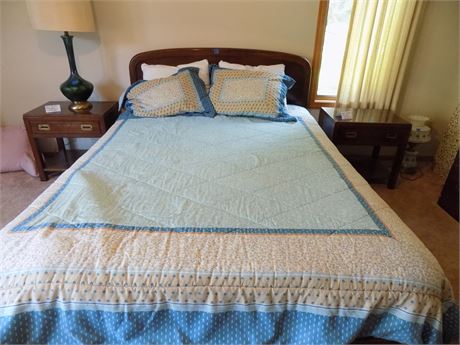 Full Size Wood Bed Frame, 58"