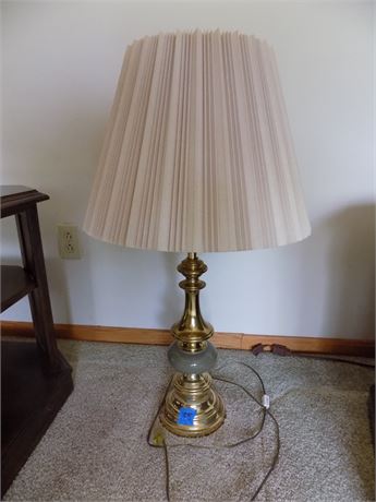 Vintage Brass and Color Light Fixtured