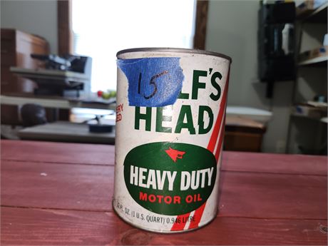 Wolfs Head Oil Can