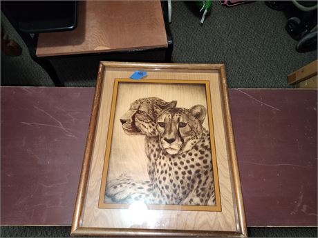 Framed Glass Wildlife Print Dennis Curry