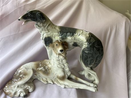 Greyhound Figurine Marked Some Mouth Damage