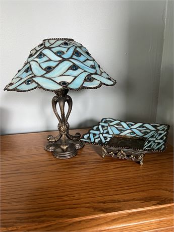 Partylite Enchantment Fairy Tiffany style Tea Light and Holder