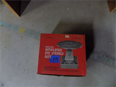 Vintage Indoor Amplified FM Stereo Antena, Archer