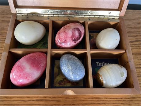 Alabaster Marble Eggs Italy