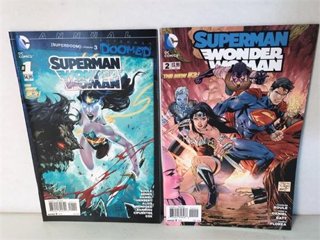 2 Superman & Wonder Woman Comics