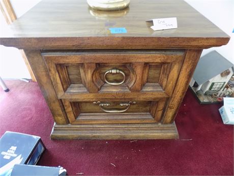Wood End Table