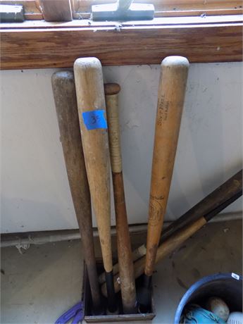 Vintage Baseball Softball Bats