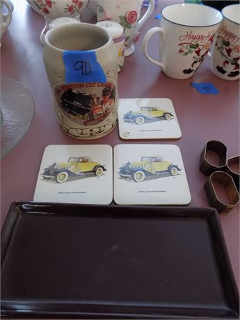 Coasters, Winston Cup Mug, Tray