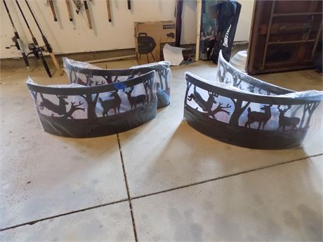 Metal Fire Pit Ring, Decorative in package