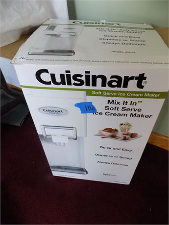 Kitchen Misc. Cuisinart Soft Serve Ice Cream Maker