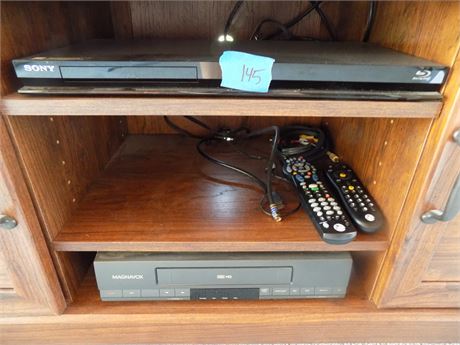DVD and VHS Players with Remotes