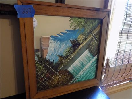 Wall Decor Painted Mirror Art