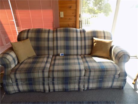 Furniture Plaid Fabric Sofa