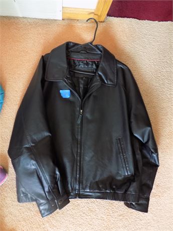 St John Bay Men's Leather Jacket, XL