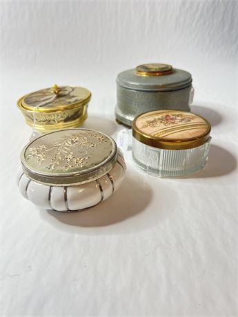 Vtg Powder Holders