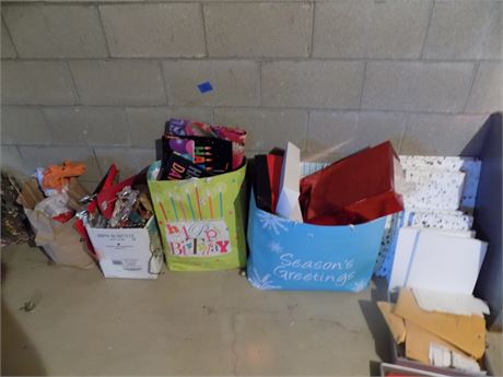 Wrapping Paper Misc. Bags Lot