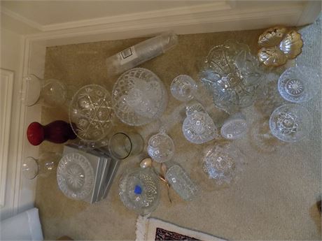 Crystal/Glass Serving Dishes, Vases