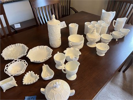 Milk Glass Lot
