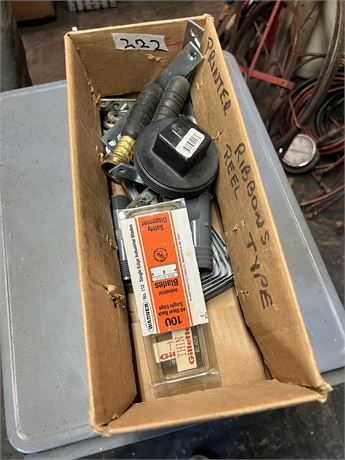 Miscellaneous items, brackets, drain test plugs.