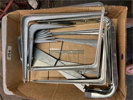 Miscellaneous angle shelf brackets.