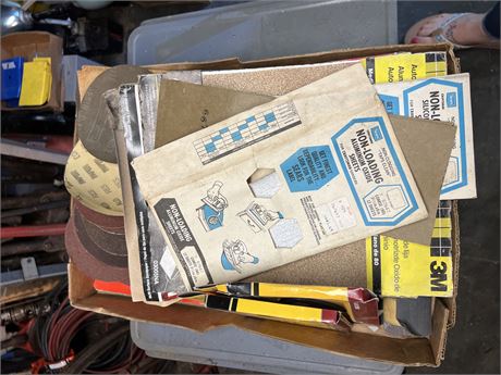 Box of sandpaper