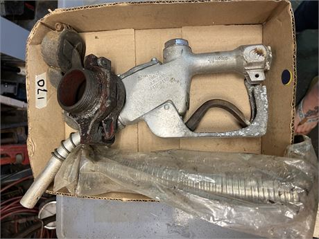vintage Fuel nozzle and vent caps
