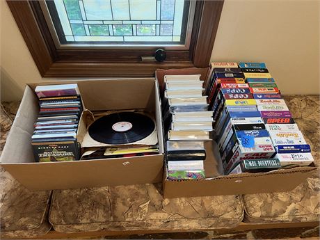 VHS and DVDs