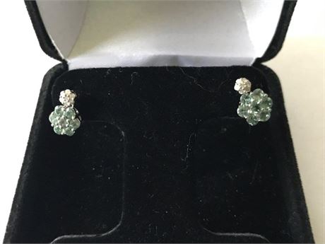 Pair of Earrings Stamped 14K China