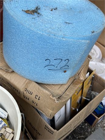 Plastic bags and packing material.