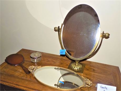 Decorative Mirror and Mirror Tray